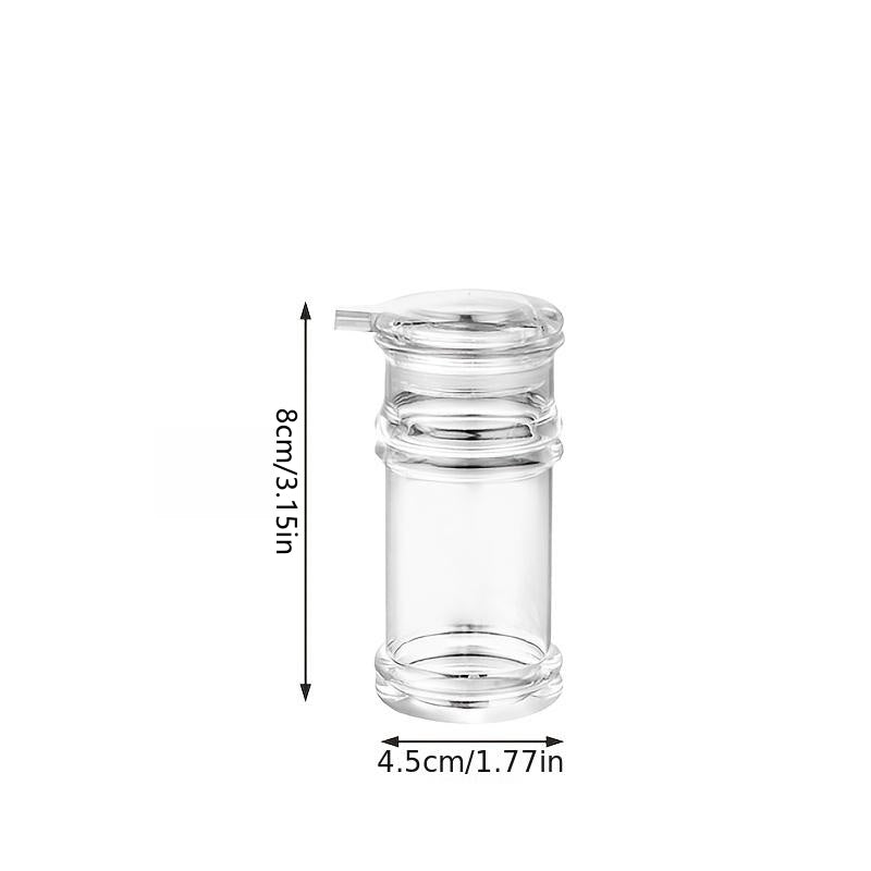 1pc Portable Clear Oil Pot - Seasoning Bottle with Sauce Dispenser for BBQ Kitchen - Reusable Plastic Spice Jar for Olive, Soy Sauce, Vinegar, and More Kitchen Essentials