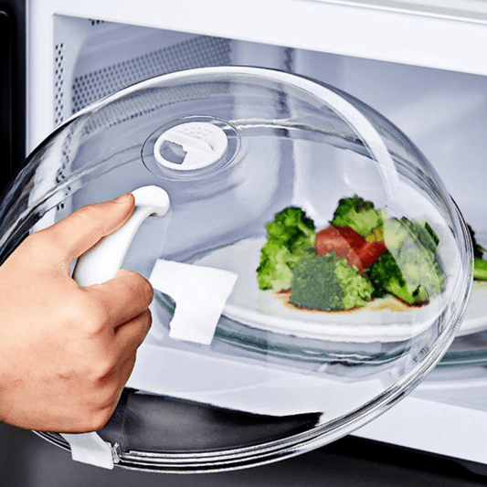 2pcs Safety Product Microwave Splash Covers, Transparent Microwave Oven Food Covers, Anti Sputtering Anti-oil Covers, Reusable Airtight Food Covers, Kitchen Heat Resistant Lids