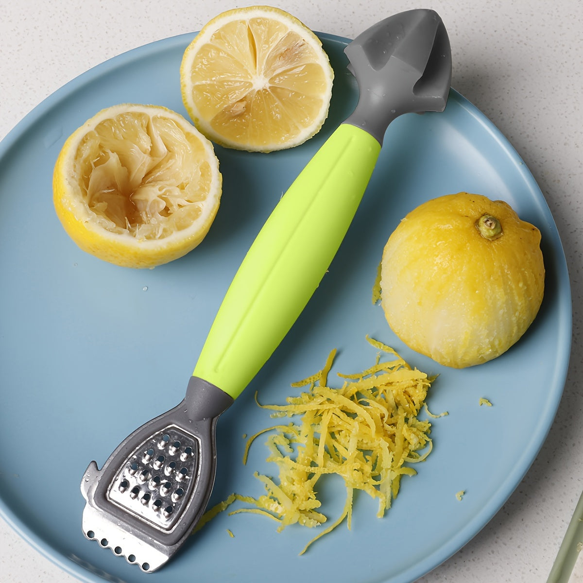 1pc Soft Handle Lemon Peeler, Zester, Fruit Reamer, Cheese Grater, Citrus Squeezer, Kitchen Tool, Accessory, Bar Supply