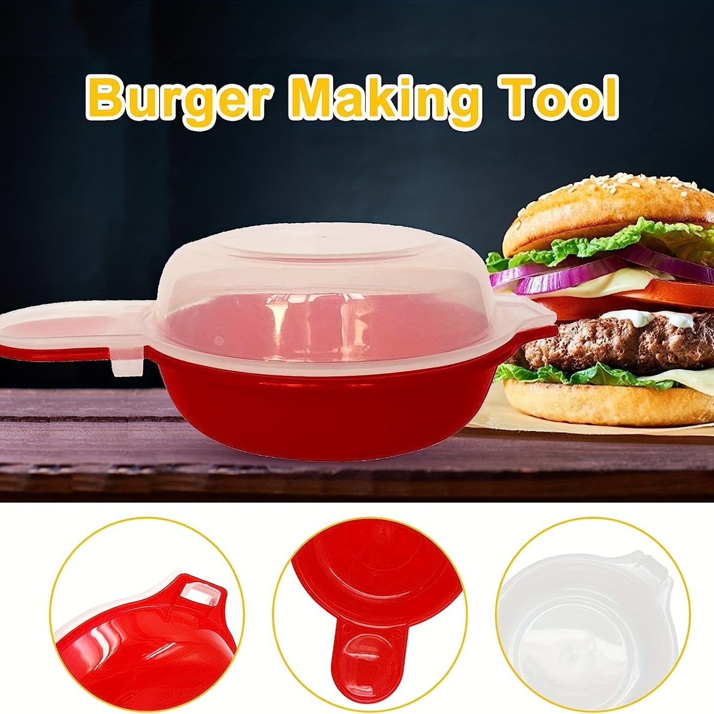 2sets, Microwave Egg Cooker, Red And Clear, Kitchen Gadgets, Restaurant Kitchen Accessories