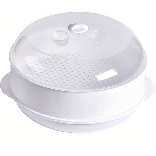 Versatile Microwave Steamer - Perfect for Vegetables, Rice & Fish | Durable PS Kitchen Cooker