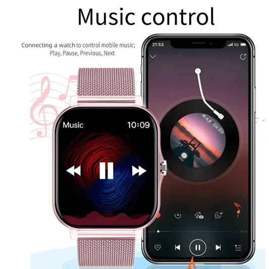 The New 2024 Smart Watch (Make/Answer Call), Full Touch Wireless Calling Smartwatch, Fitness Tracker Watch for Smartphone, Connection for Android IOS Phones, Mother'S Day, Father'S Day, Valentine'S Day, Party Gifts, Christmas