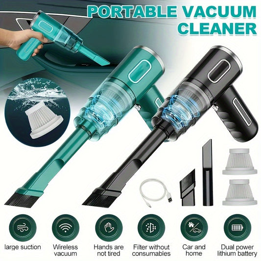 120W Portable Car Cleaner Charging Handheld Automobile Vacuum Cleaner for Car Wireless Dust Collector Cyclone Vacuum Cleaner Wireless Vacuum Cleaner
