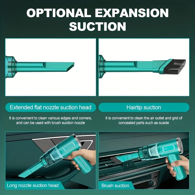 120W Portable Car Cleaner Charging Handheld Automobile Vacuum Cleaner for Car Wireless Dust Collector Cyclone Vacuum Cleaner Wireless Vacuum Cleaner