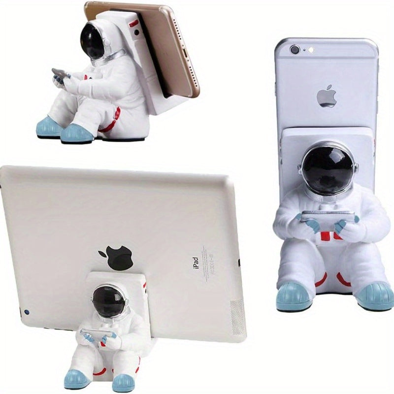 Creative Astronaut Desk Phone Holder - Universal Cell Phone and Tablet Stand, Perfect For iPhone, For iPad, and For SamSung Phones
