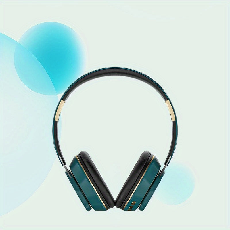 Stylish wireless headphones, super high sound quality, deep bass, 20 hours of playback time wireless headphones, microphone, hi-Fi stereo folding portable headphones, suitable for home office phones