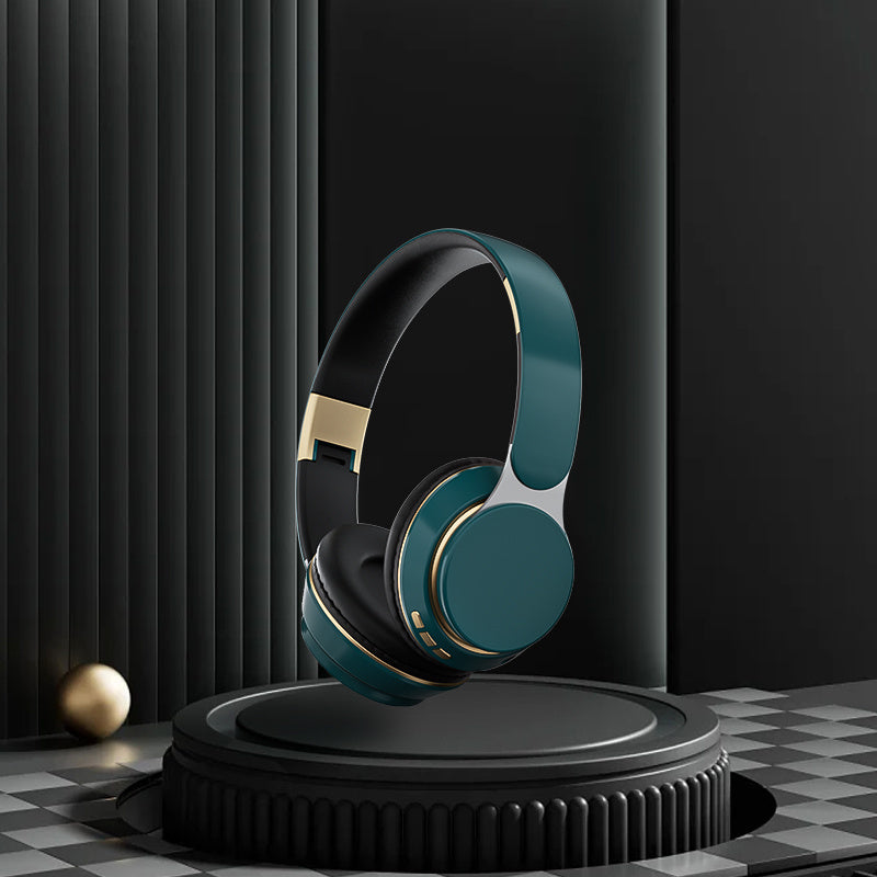 Stylish wireless headphones, super high sound quality, deep bass, 20 hours of playback time wireless headphones, microphone, hi-Fi stereo folding portable headphones, suitable for home office phones