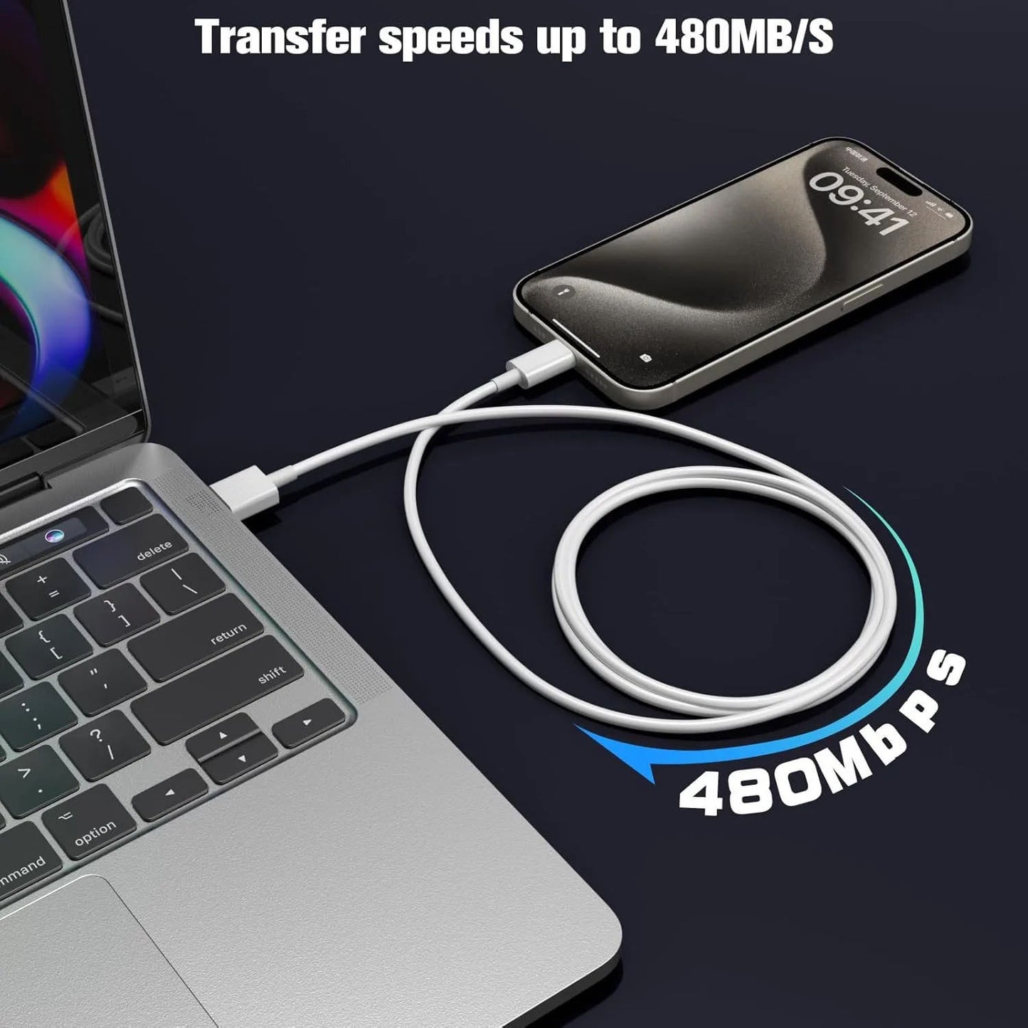 2A USB Type-C Fast Charging Cable: 3.3Ft/1M, Compatible with Xiaomi, Redmi, Samsung Mobile Phones - USB-C Wire