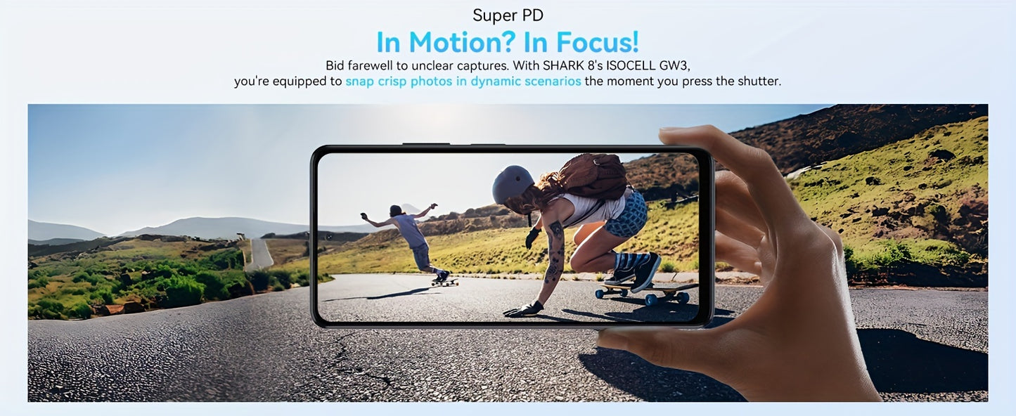 Blackview Shark 8 Unlocked Android Phones, 16GB+128GB/SD 2TB Unlocked Phones, Helio G99, Android 13 Smartphones, 120Hz 6.78" FHD+, 5000mAh+33W Fast Charge, 64MP Camera, NFC, 4G Dual SIM Mobile Phones