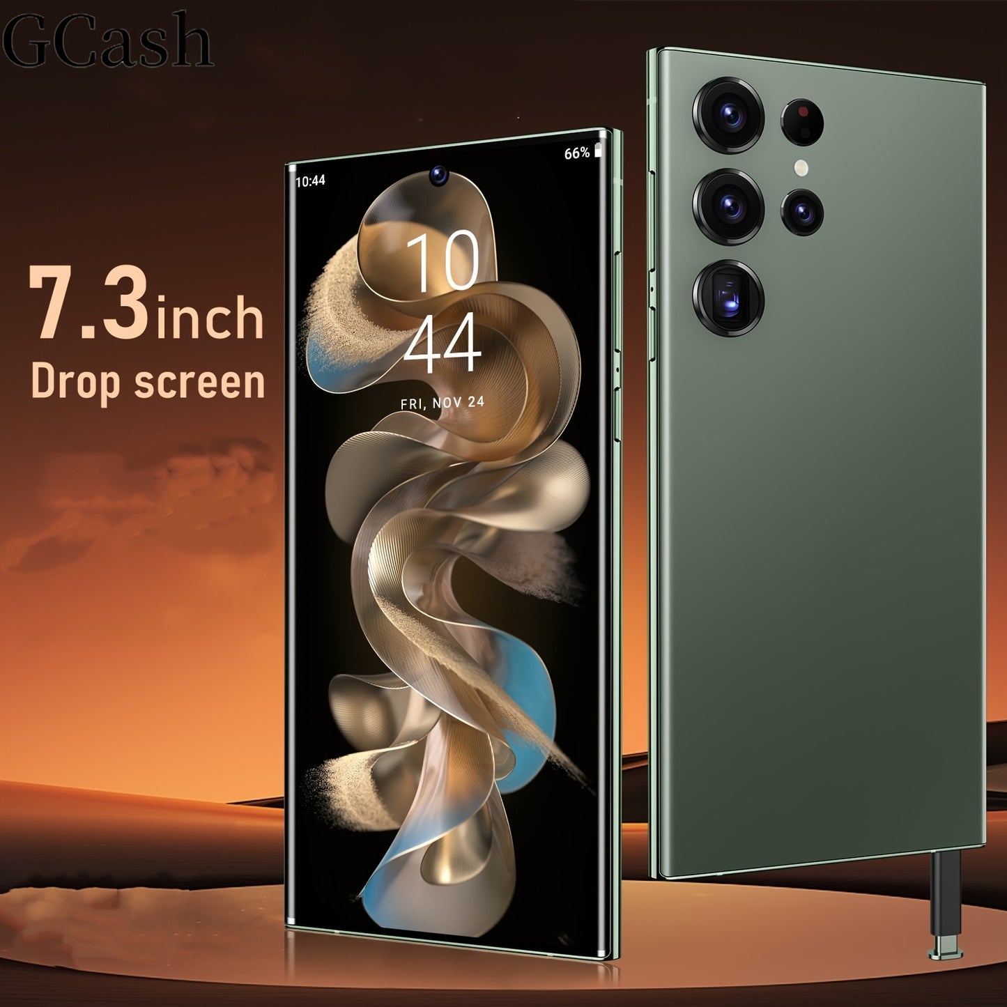 GCash, Unlocked Cell Phones SmartPhone Android 13 Phones 8+256GB/7.3" HD Screen/DUAL SIM/50MP+24MP Camera/6800 MAh/Built-in Pen