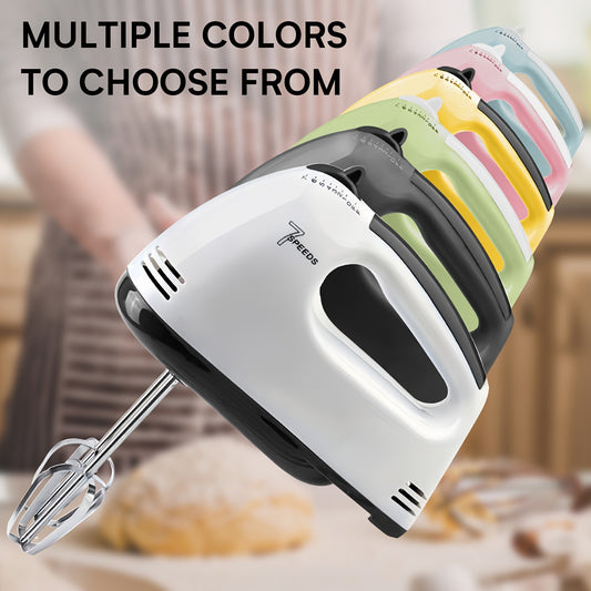 PANCERKA 1Set Electric Hand Mixer, 7-Speed Hand-Held Egg Beater Whisk Breaker, Electric Mixer, Kitchen Appliances Stirrer, Electric Food Mixers for Mixing in Bowls