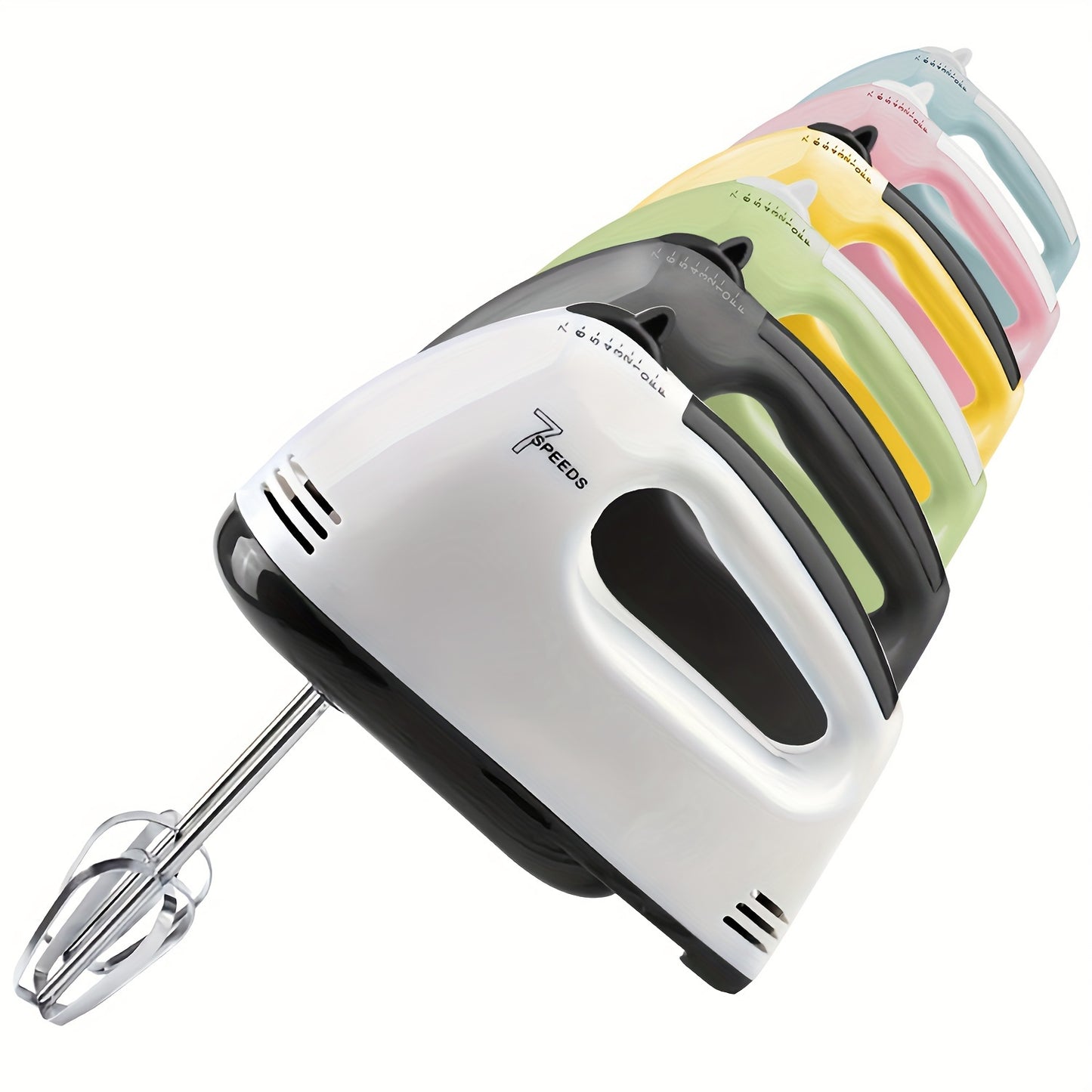 PANCERKA 1Set Electric Hand Mixer, 7-Speed Hand-Held Egg Beater Whisk Breaker, Electric Mixer, Kitchen Appliances Stirrer, Electric Food Mixers for Mixing in Bowls