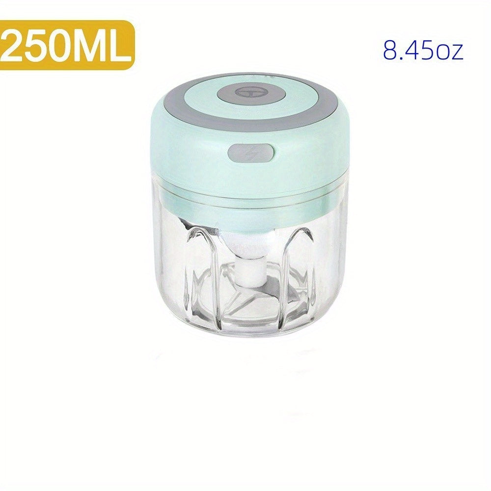 100/250ml USB Electric Mini Chopper - High-Performance Food Processor for Effortless Meat Grinding & Vegetable Crushing, Portable & Time-Saving Kitchen Companion