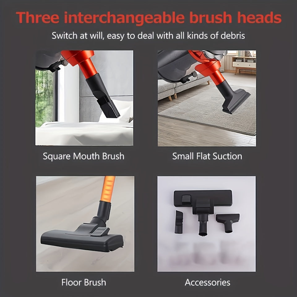 110V 600W Powerful Vacuum Cleaner - Wet/Dry, Low Noise, Portable, Suitable for Pet Hair, Hard Floors, Carpets Handheld Vacuum Cleaner, Four in One Lightweight Handheld Vacuum Cleaner