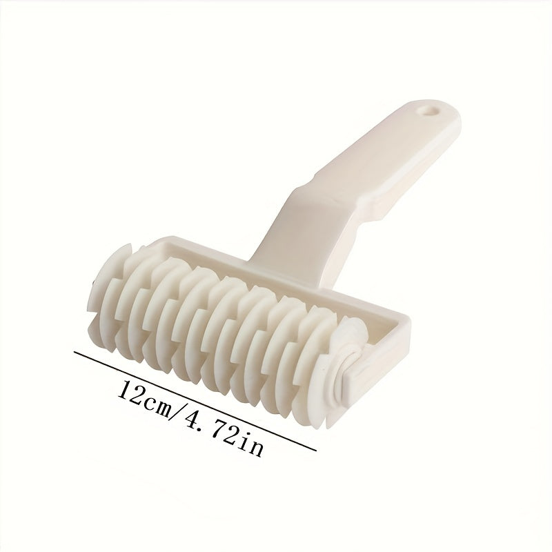 1pc, Plastic Lattice Pastry Wheel Cutter,  Kitchen Baking Tool for Dough, Pastry, and Cake Decoration
