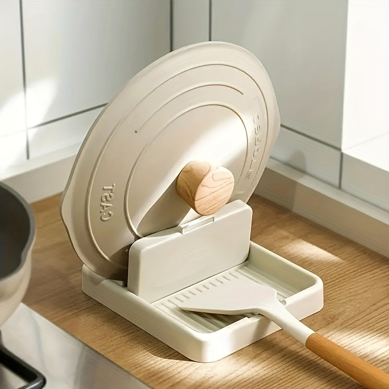 Kitchen Pot Lid Rack, Foldable Rack For Kitchenware, Spoon & Spatula Holder