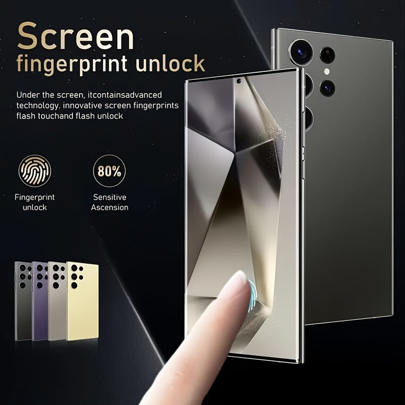 Unlocked Cell Phones C24 Ultra 5G Phone Android 13 Smartphones 8GB+256GB/6.8" Display/48MP+13MP Camera/6800 MAh/Dual SIM/Build-in Pen/GPS