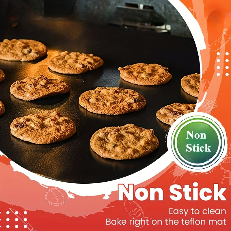 2-Pack Durable Non-Stick Teflon Oven Liners - 16x24 Inch Heavy Duty Plastic Grill Pads for Electric, Gas, Convection, Microwave Ovens and Grills