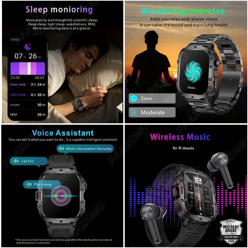 New Rugged Smart Watch Men - findify 2025