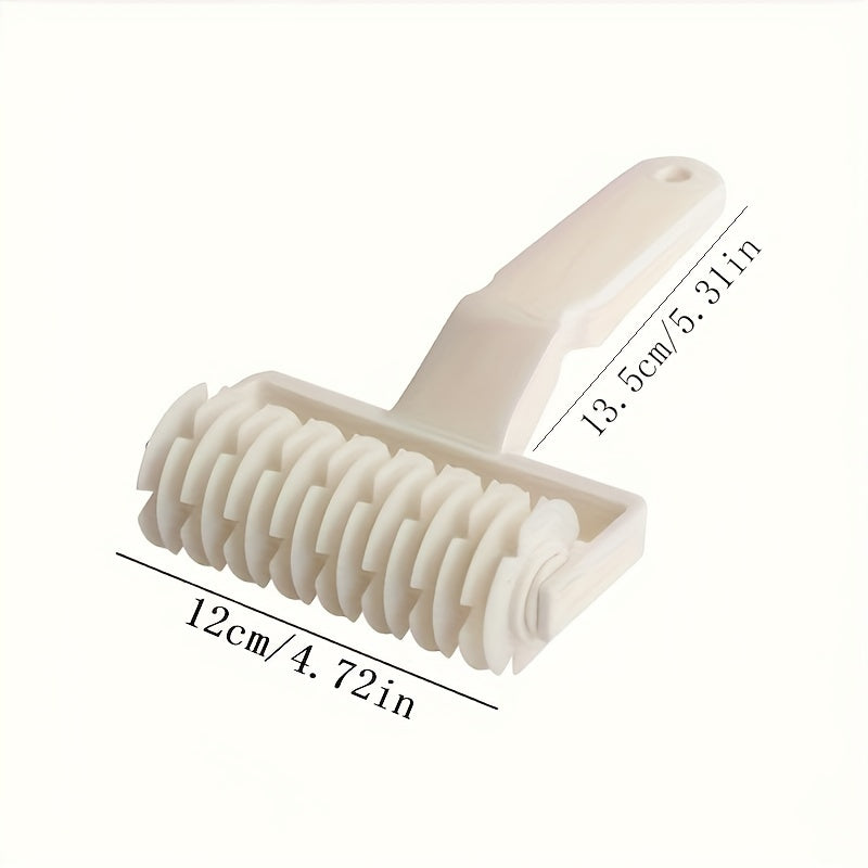 1pc, Plastic Lattice Pastry Wheel Cutter,  Kitchen Baking Tool for Dough, Pastry, and Cake Decoration