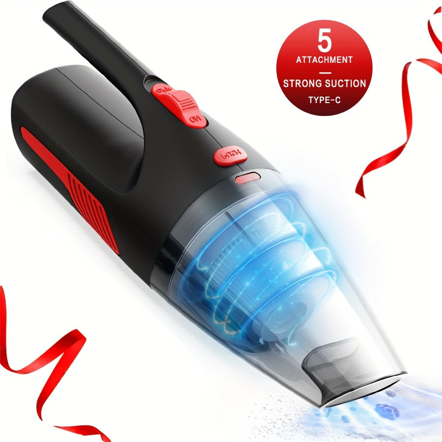 Household Car Dual-use High-power Car Vacuum Cleaner USB Charging Wireless Mini Home Handheld Vacuum Cleaner. Suitable For Cleaning Car Interior, Home, Kitchen, Keyboard, Sofa And So On