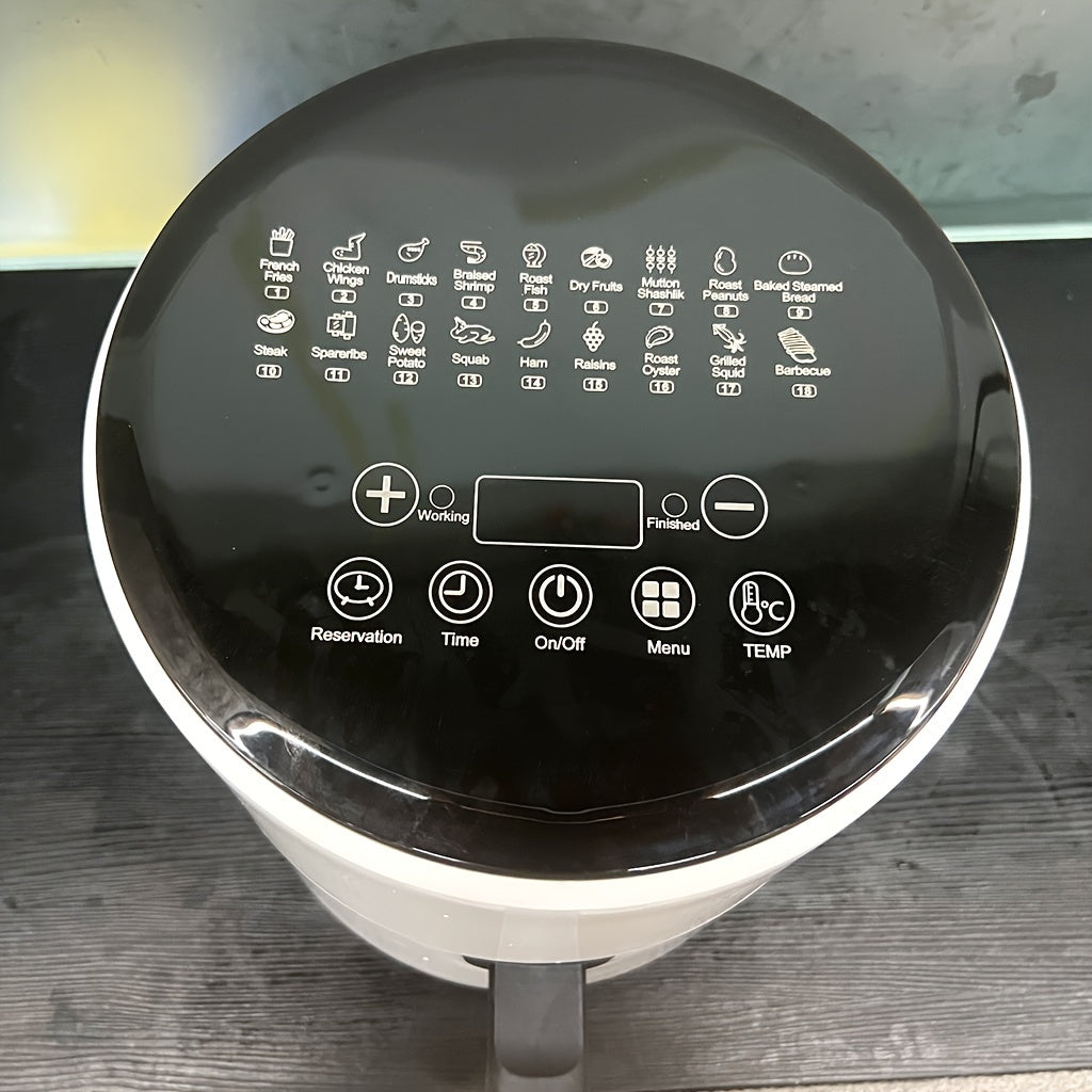 Air Fryer With Smart Cooking Program, Large Capacity Multifunctional Electric Fryer, Household Electronic Touch Control Multifunctional Air Fryer, Kitchen Appliances