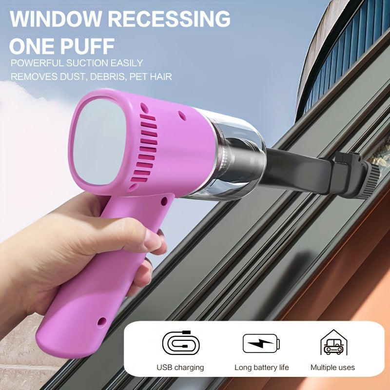 Pink car wireless vacuum cleaner super suction super power dry and wet cleaning cat hair pet hair multi-functional cleaning handheld mini portable