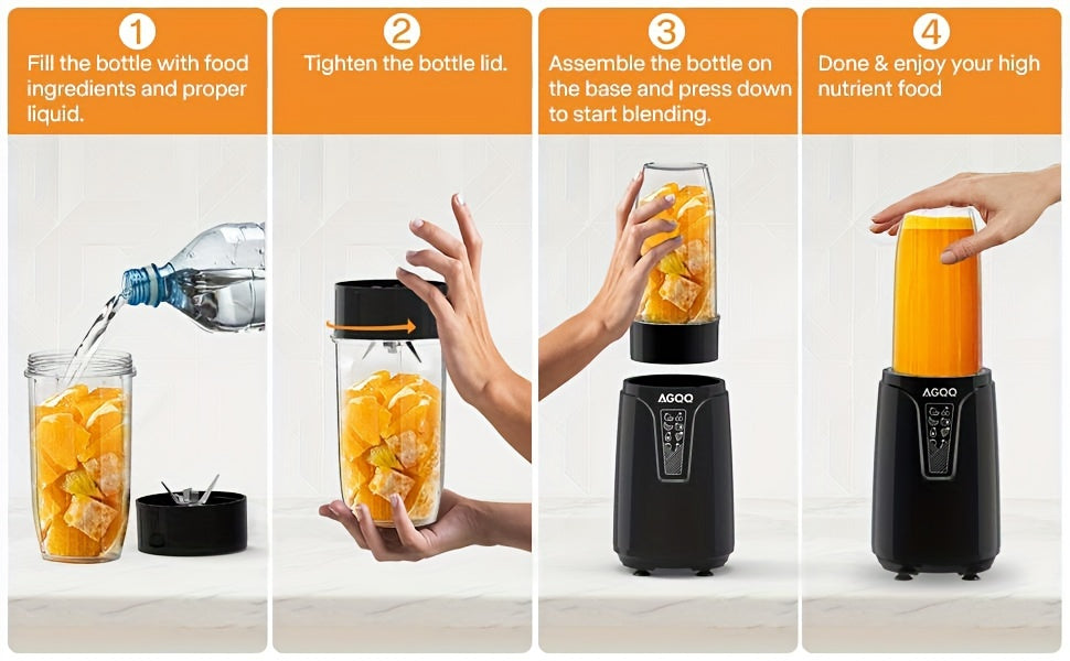 Blender For Shakes And Smoothies, 850W Portable Countertop Blenders For Kitchen, 17 Pcs Smoothie Maker Blender And Grinder Set With 6-Edge Blade, To Go Cup, Personal Blender For Juices, Ice, Food Prep