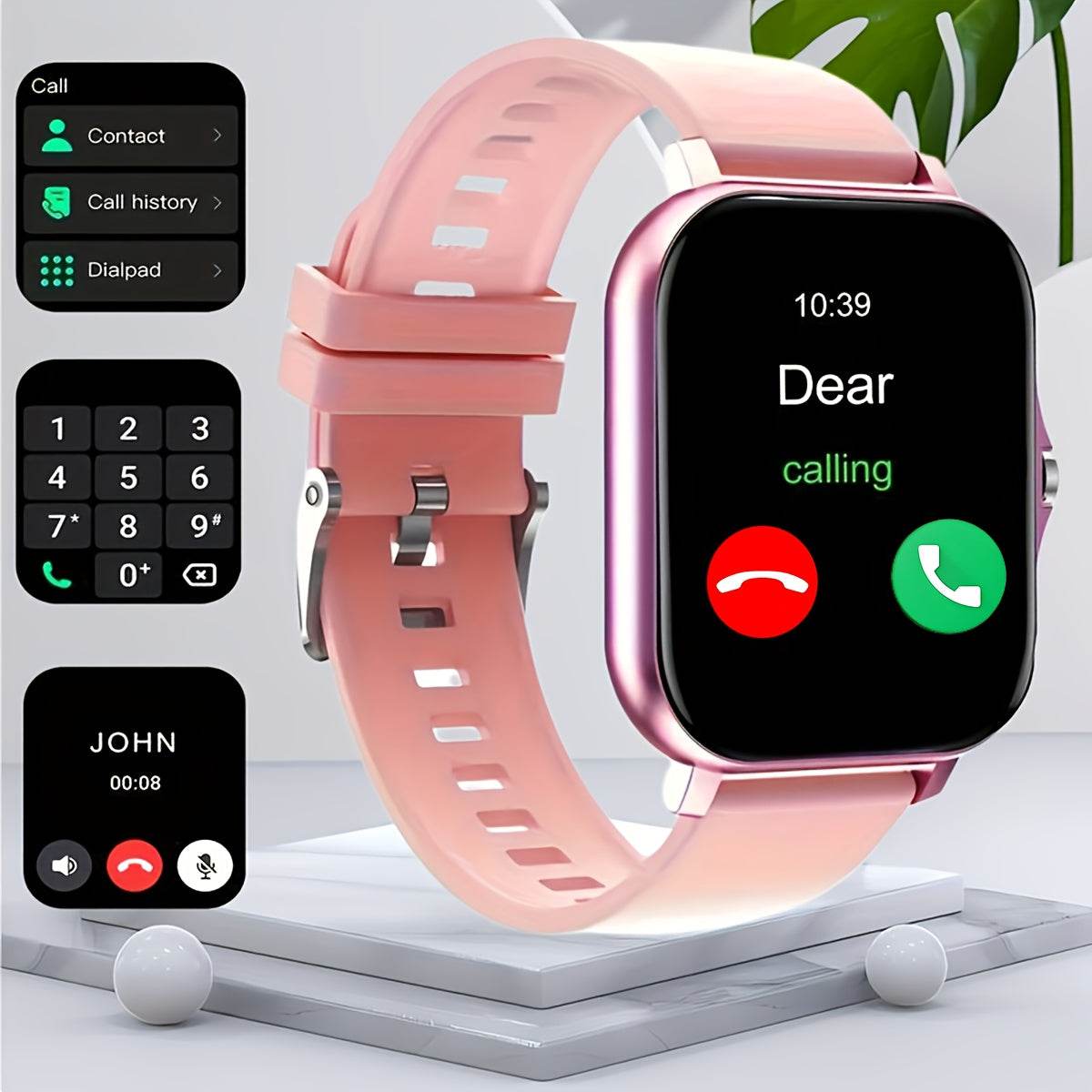 Zinc Alloy Smart Watch with Wireless Calls - findify 2025