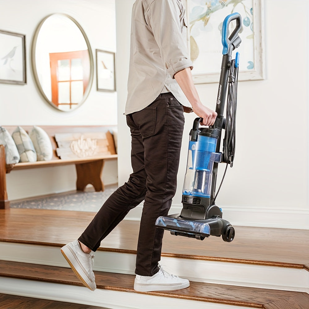Vacmaster UC0501 Bagless Upright Vacuum Cleaner With Large Dust Cup Capacity, Efficient Cyclone Filtration System & 17ft Cord For Carpet, Hard Floor And Pet Hair
