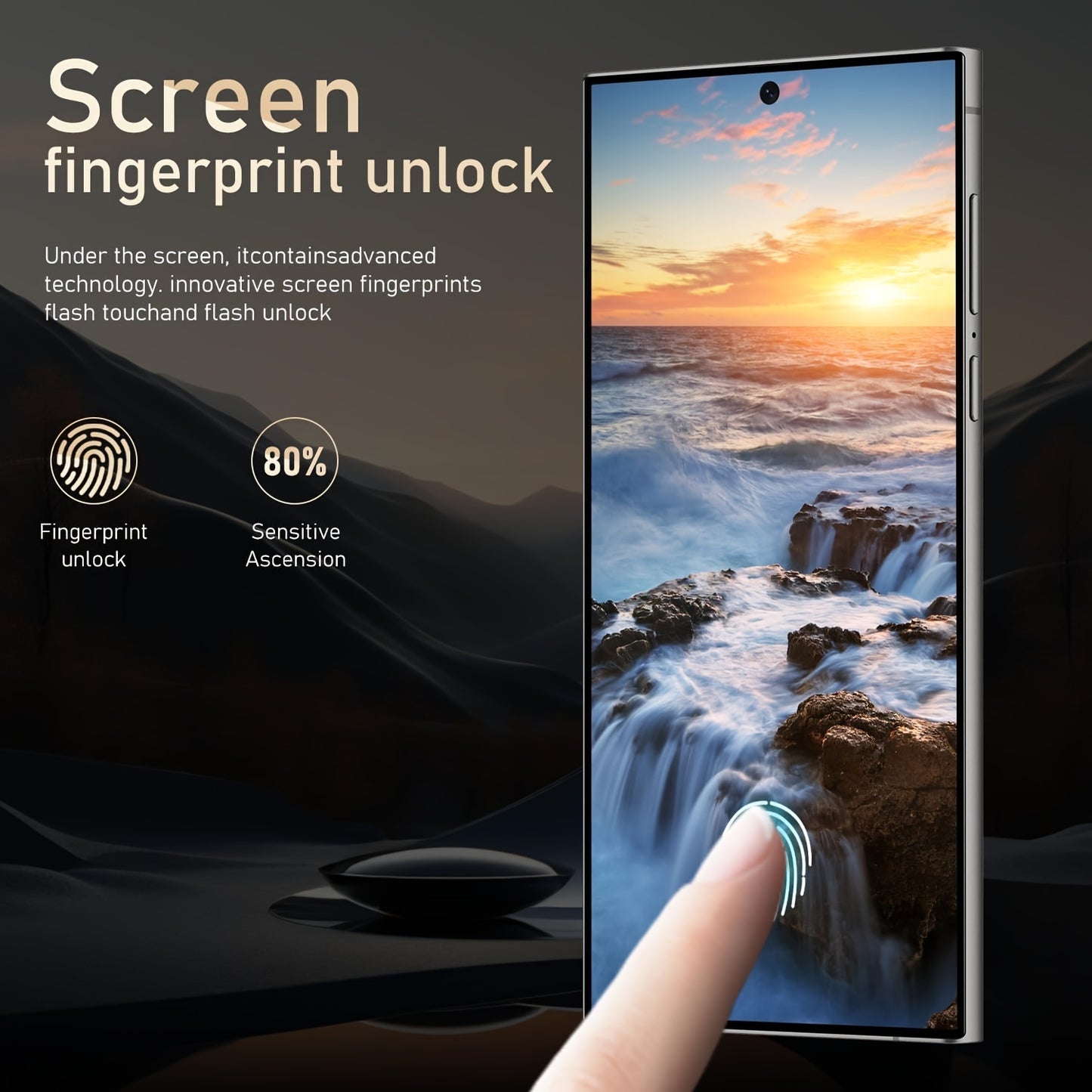 Unlocked Cell Phones Android 13 Phones 8+256GB Smartphone 6.8" HD Screen Dual SIM 6800 MAh Built-In Pen