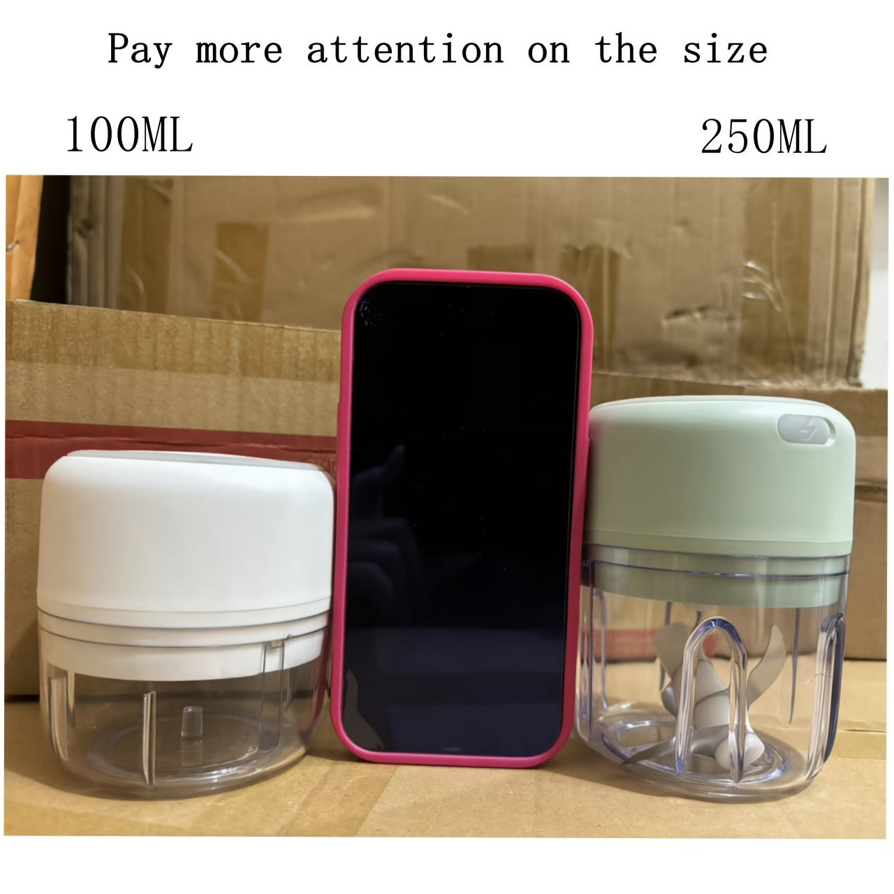 100/250ml USB Electric Mini Chopper - High-Performance Food Processor for Effortless Meat Grinding & Vegetable Crushing, Portable & Time-Saving Kitchen Companion