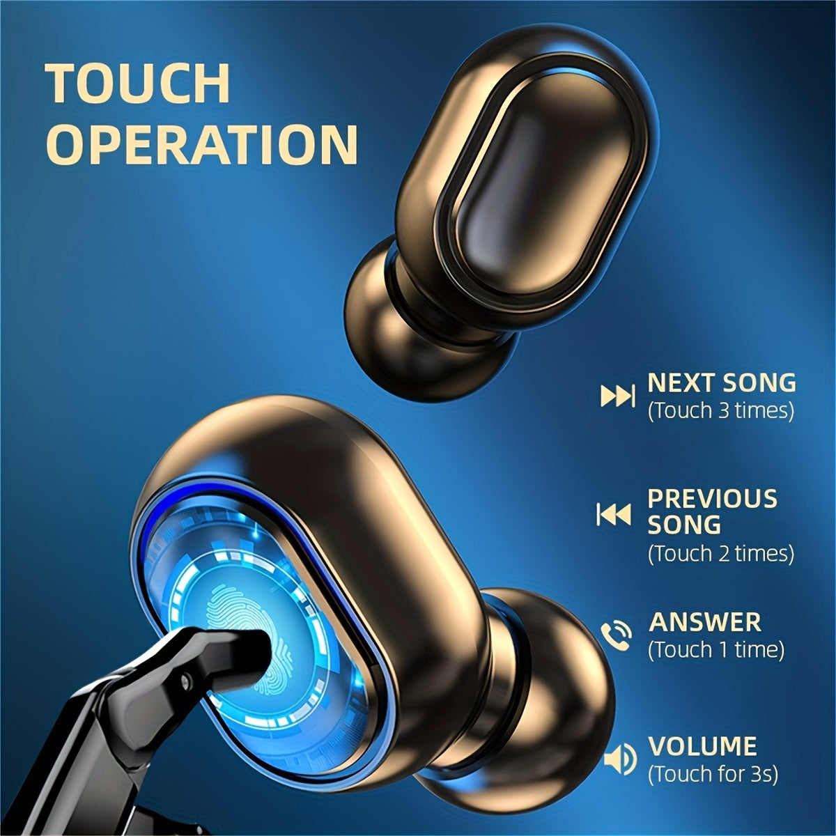 SENBENBAO MINI Wireless Earbuds: TWS True Wireless Connectivity, LED Digital Display, Hi-Fi Stereo Sound, In-Ear Design, Suitable for Gaming, Business, Outdoor, and Video Use, No Delay, Li-Polymer Battery, Compatible with Pho