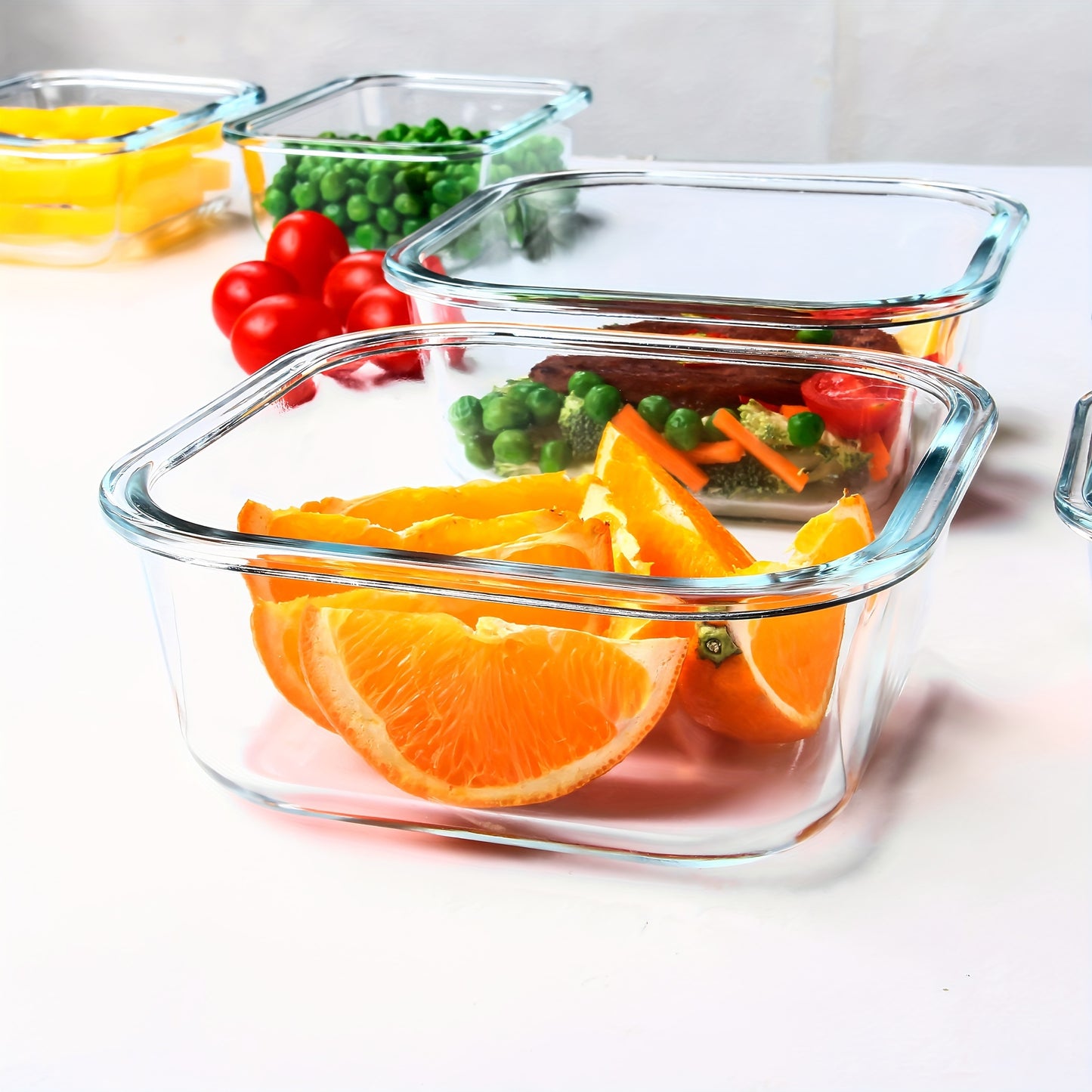 16 Pack Glass Meal Prep Containers, Food Storage Containers with Airtight Lids, Dishwasher/Microwave/Oven/Freezer Safe Glass Containers for Leftovers