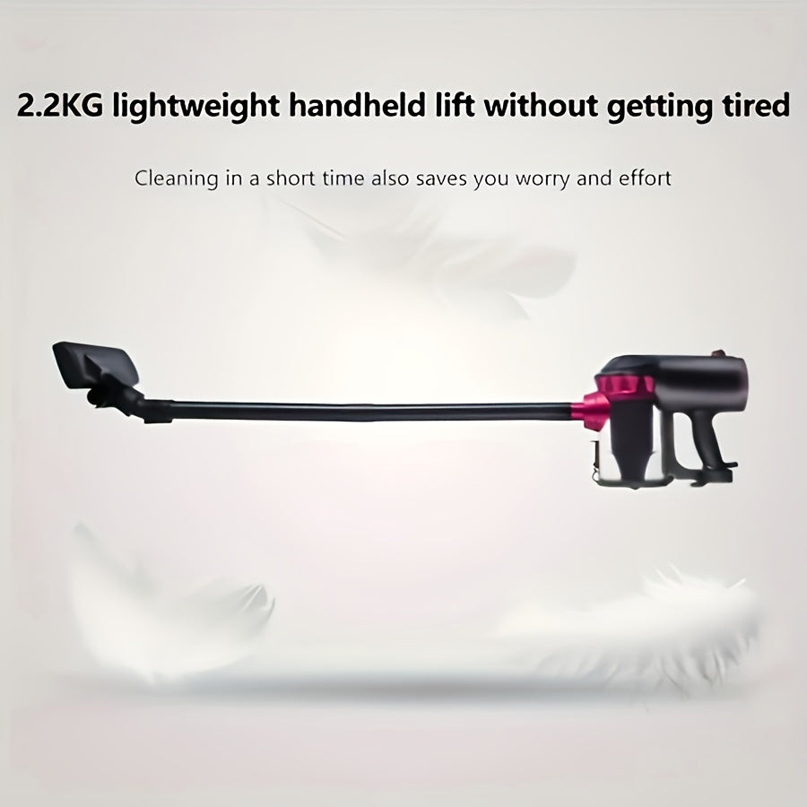 1pc Portable Lightweight Vacuum Cleaner - Computer Vacuums for Pet Hair, Hard Floors, and Carpets with 18000PA High-Power, 600W Rope Design, Four-in-One Handheld Design for Efficient Cleaning