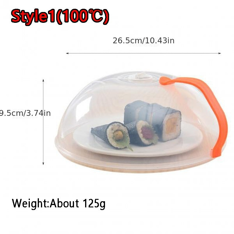 1pc Food Cover, Microwave Oven Heating Cover, Screen Protector For Food For Hot Dishes, Oil Proof Splash Proof Cover, Fresh-keeping Cover, Kitchen Supplies