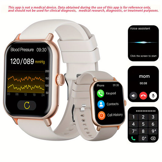 Smart Watch, 2.01'' Full Touch Screen Display With Message, Answer Make Call Smartwatch, Sports Pedometer, Information Alerts, For IPhone/Android Phones, Smartbands Fitness Watch For Women/Men Friend Gift, Birthday Gift