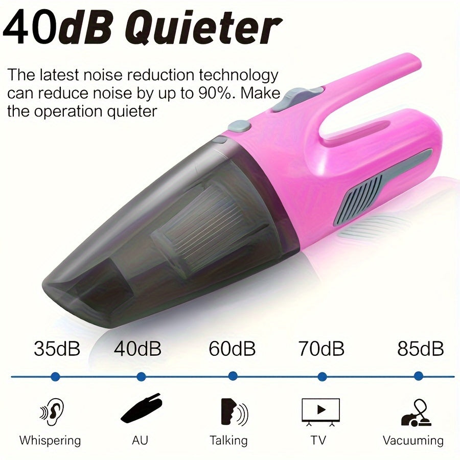 Household Car Dual-use High-power Car Vacuum Cleaner USB Charging Wireless Mini Home Handheld Vacuum Cleaner. Suitable For Cleaning Car Interior, Home, Kitchen, Keyboard, Sofa And So On