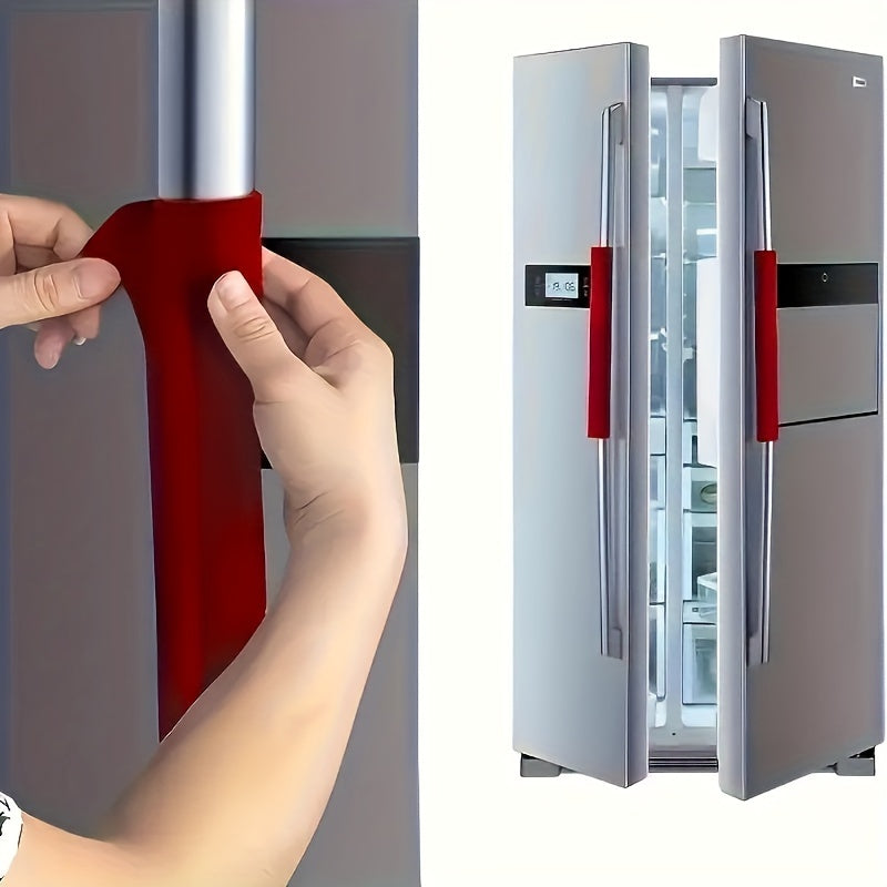 3-Pack Fingerprint-Resistant Refrigerator Door Handle Protectors - Stain & Drip-Proof, Suitable for Microwave & Dishwasher, Keep Kitchen Clean & Stylish