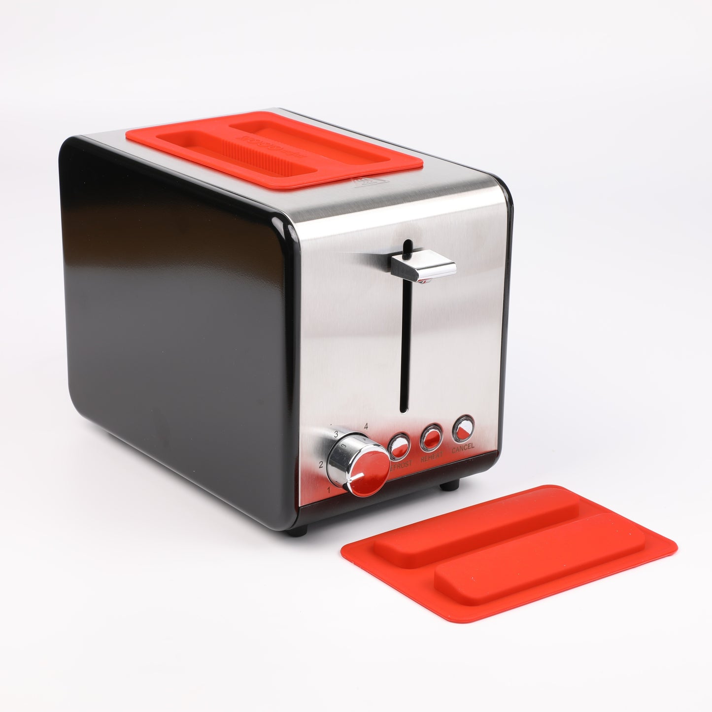 1pc Red Dustproof Dust Cover For 2 Slice Toaster, BPA Free, Food Safety Silicone Protecting Toaster From Dust, Dirt, Cat Hair, Dog Hair, Spills, Splash, Critters, Buggs And Smudges, Silicone Toaster Lid,, Toaster Top Cover, K