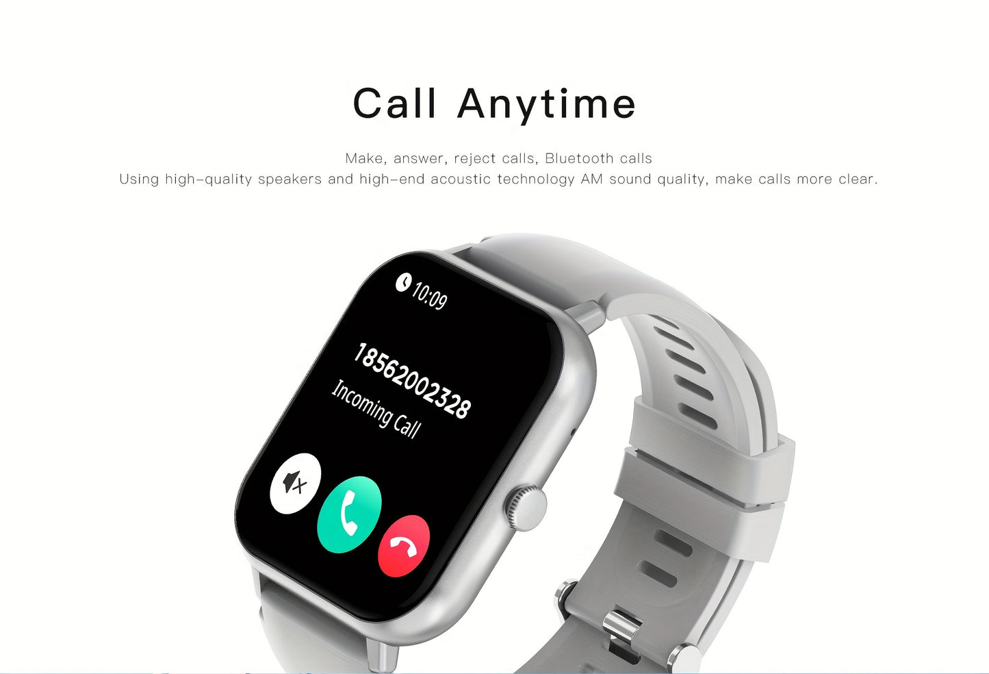 100+ Sports Modes Smartwatch - Fitness Tracker For Android/Phones, Men And Women - Smart Activity Watch For Making/Receiving Calls