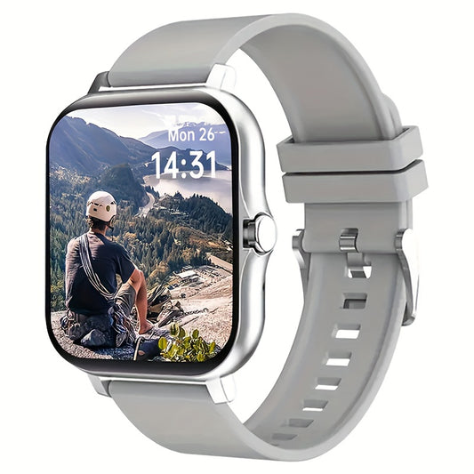 New Multi-functional Smartwatch, 1.83-inch Full Touch Screen, Built-in Microphone And Speaker HD Call, Music Playback, Multi-sport Mode Sports Watch, Step Counting Sleep Monitoring, Suitable for iPhone/Android Phones, Suitabl