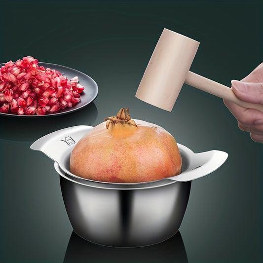 3pcs/set, Pomegranate Peeling Tool Set, 304 Stainless Steel Meat Picker, Pomegranate Peeler Fruit Peeler, Stainless Steel Pomegranate Arils Removal Tool, Pomegranate Deseeder Peeling Tool, Easy Removal, Kitchen Gadget For Hom