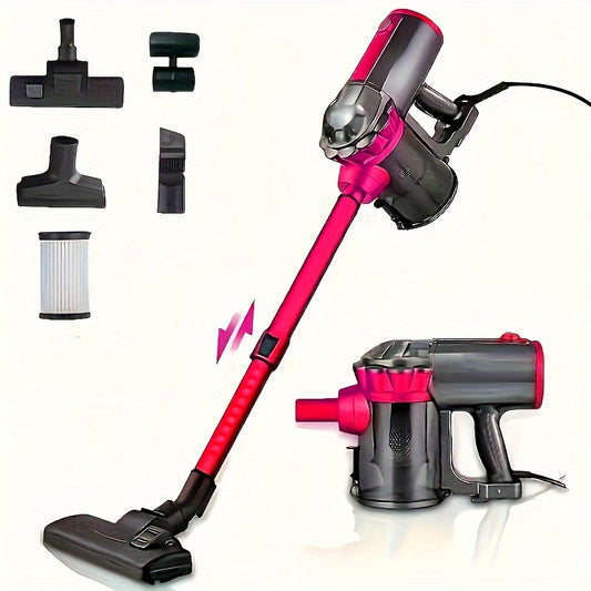 1pc, 110V Vacuum Cleaner 18KPA Wet And Dry 600W High Power Vacuum Cleaner, Portable Household Low-noise Handheld Vacuum Cleaner, Suitable For Pet Hair, Hard Floors And Carpets, 4-in-1 Lightweight Handheld Stick Vacuum Cleaner