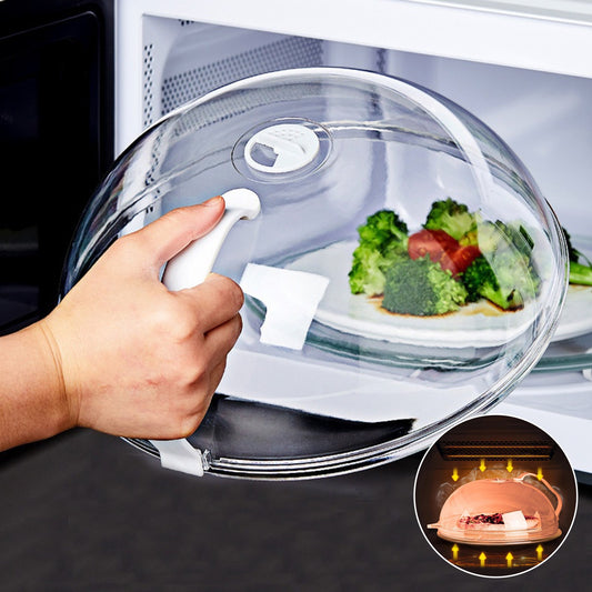 1pc Food Cover, Microwave Oven Heating Cover, Screen Protector For Food For Hot Dishes, Oil Proof Splash Proof Cover, Fresh-keeping Cover, Kitchen Supplies