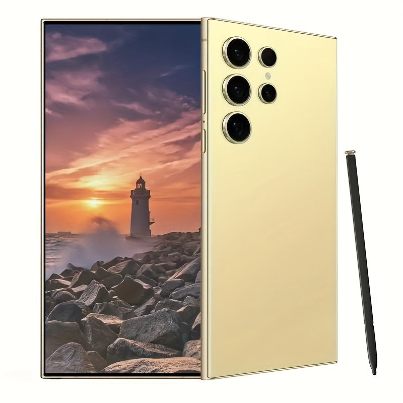 Unlocked Cell Phones C24 Ultra 5G Phone Android 13 Smartphones 8GB+256GB/6.8" Display/48MP+13MP Camera/6800 MAh/Dual SIM/Build-in Pen/GPS