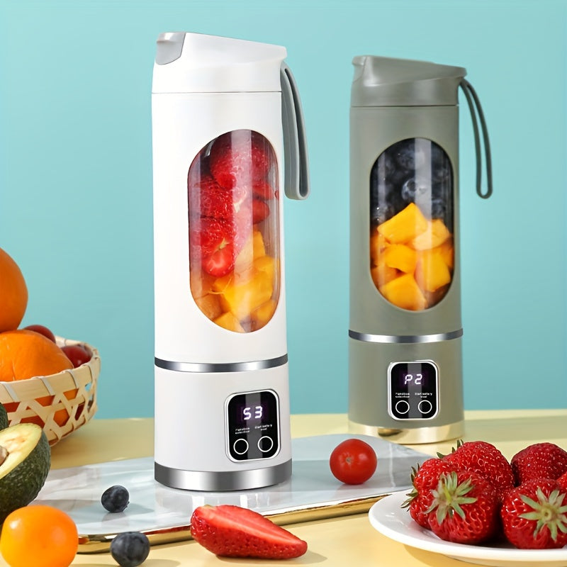 1500mAh Cord Travel Mini Juicer - Portable Citrus Juicers for Shakes and Smoothies - High-Speed Blender with 50W Power, Compact Size for Kitchen and On-The-Go Use