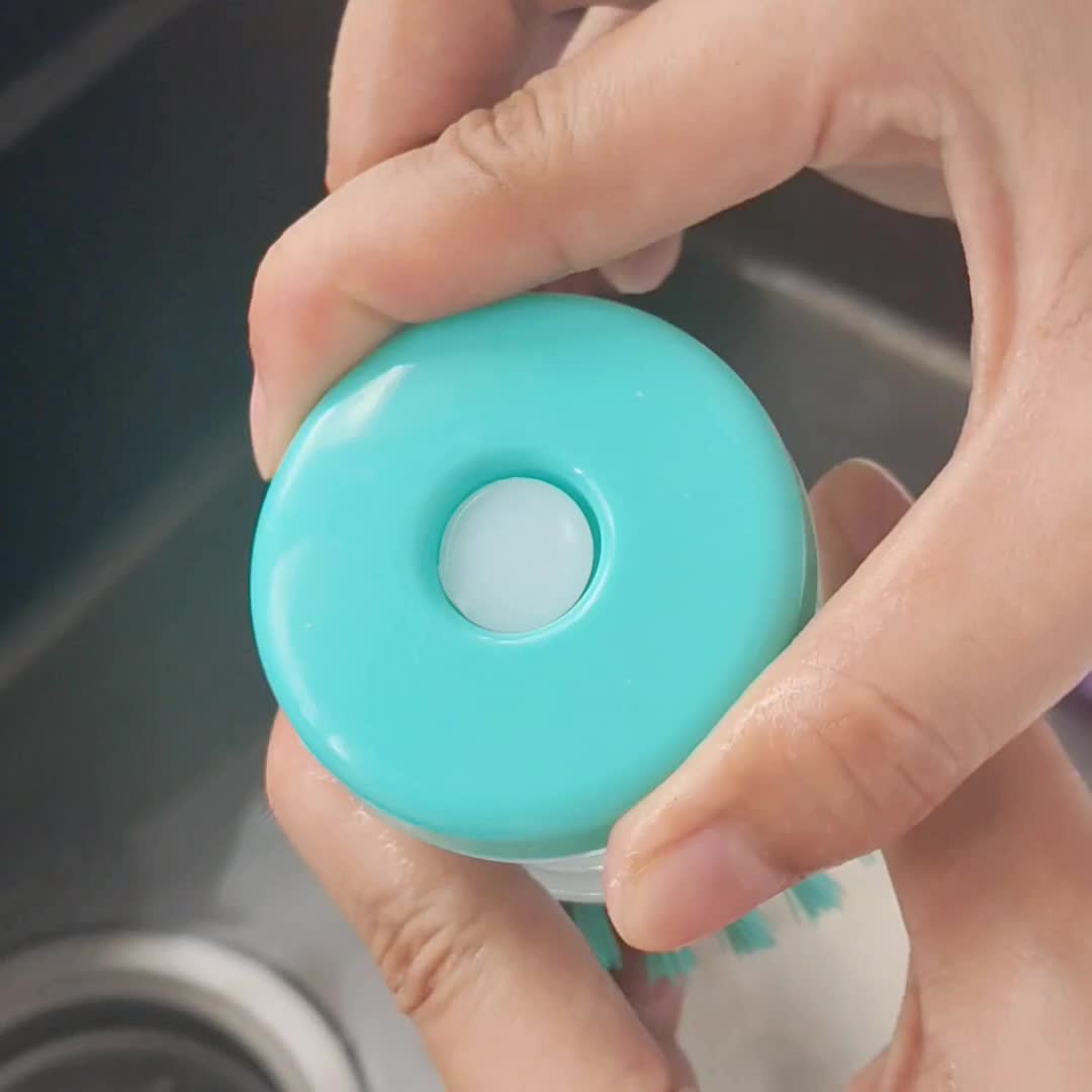 1pc Ceramic Soap Dispenser Dish Brush: Perfect For Dishes, Pots, Pans & Kitchen Sinks - Household & College Dorm Essentials!