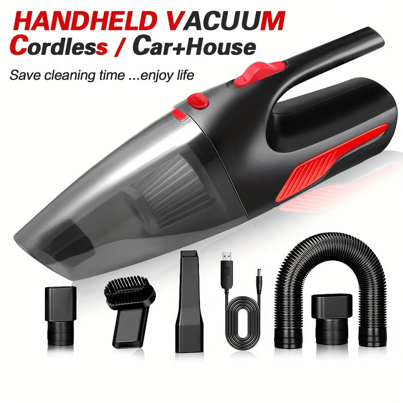1pc Portable Car Vacuum Cleaner Household Car Dual-use High-power Handheld Wireless Car Vacuum Cleaner USB Charging Wireless Mini Vacuum Cleaner For Home Vacuum Accessories Cleaning Supplies Small Appliance