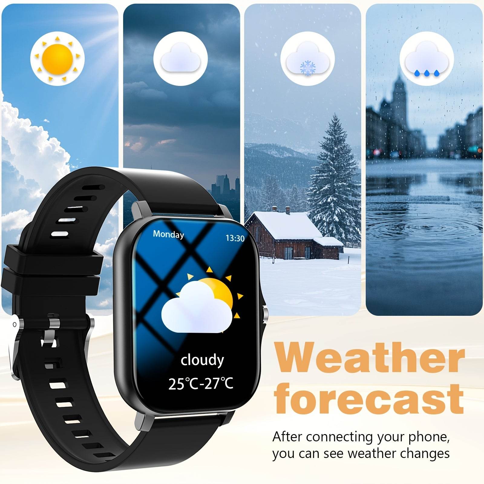 Zinc Alloy Smart Watch with Wireless Calls - findify 2025